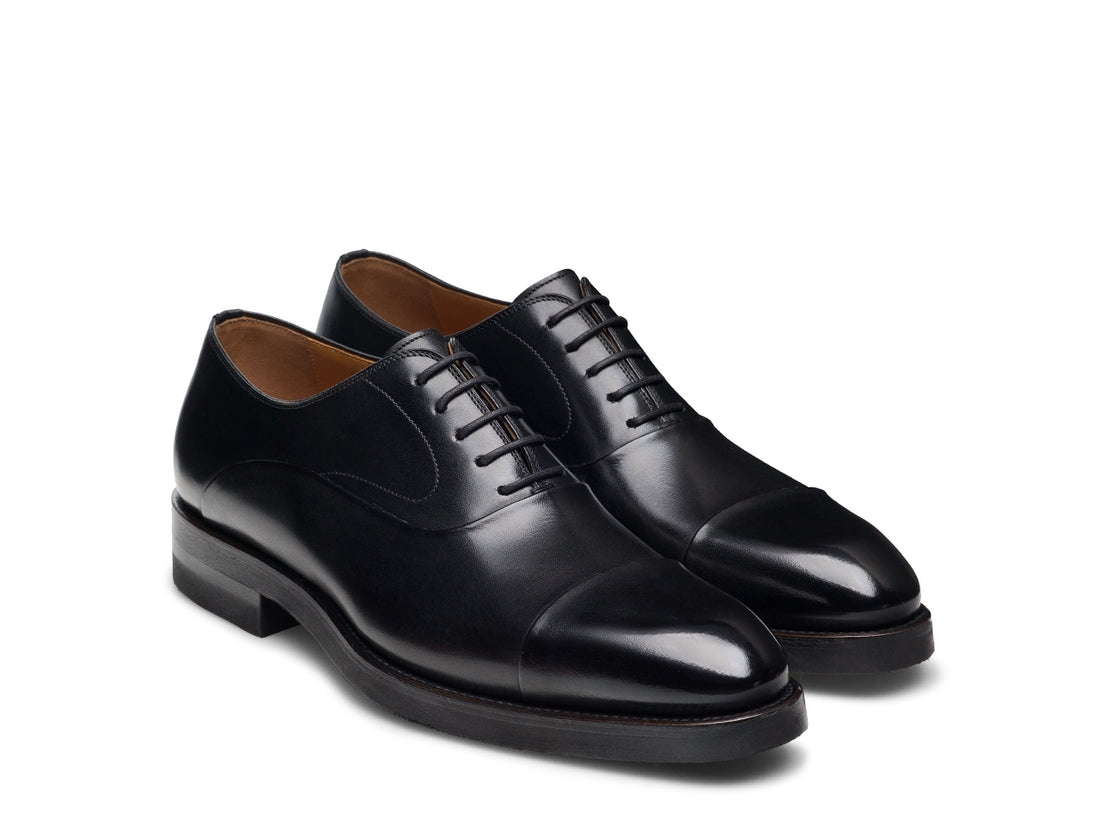OSLO | BLACK LEATHER LACEUPS