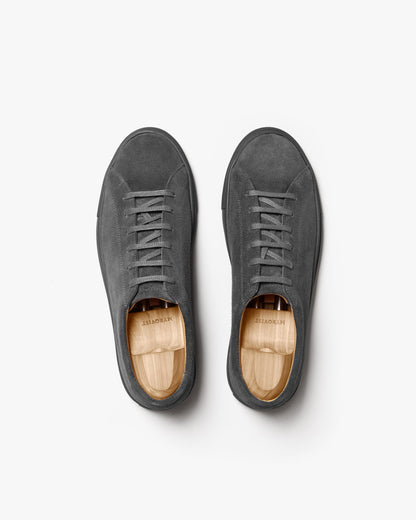 AARON | DARK GREY SUEDE LEATHER SNEAKERS