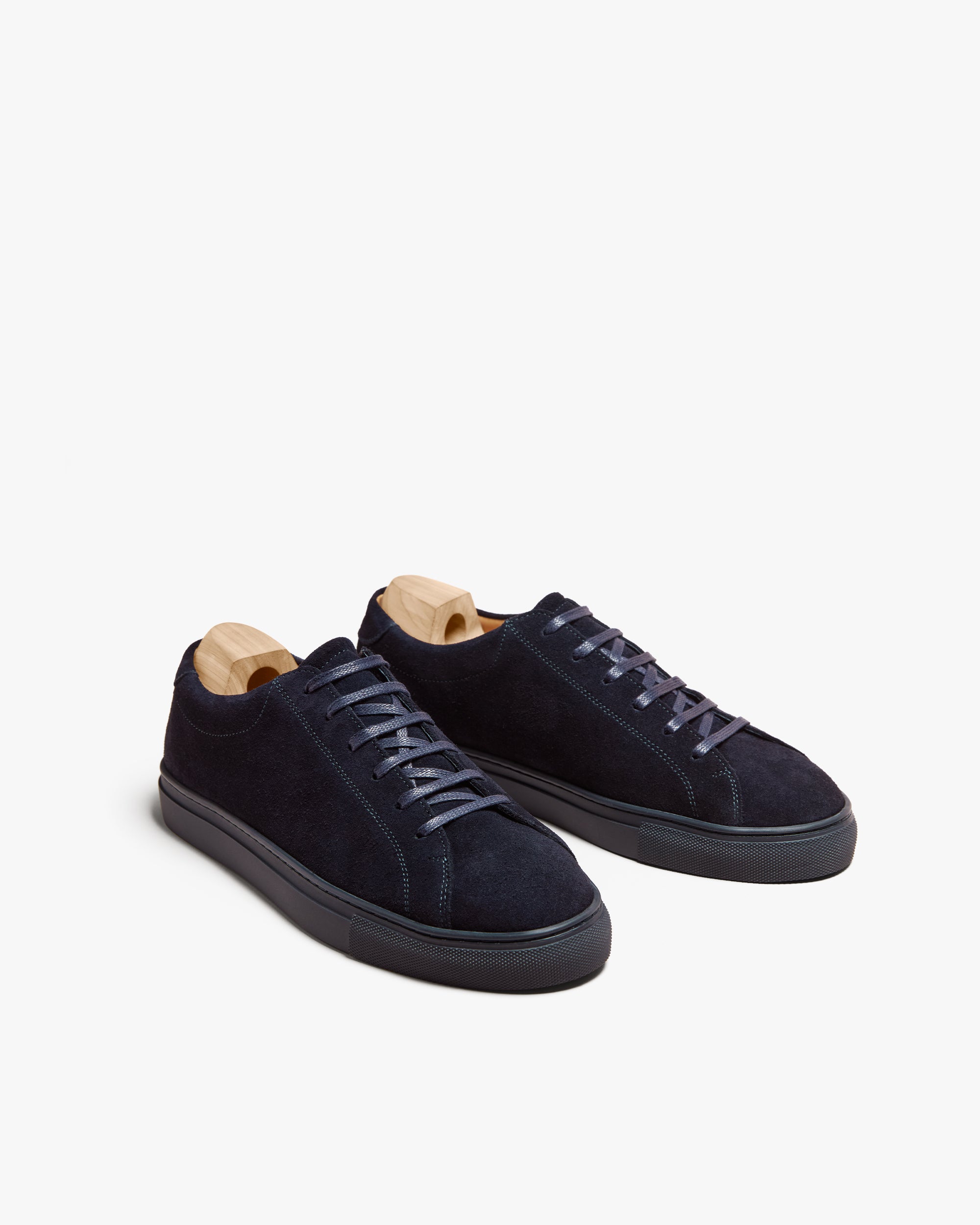 TROY | NAVY BLUE SUEDE LEATHER SNEAKERS