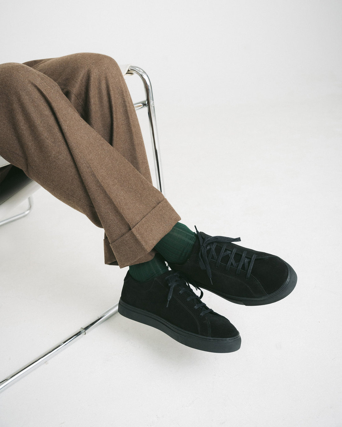 NOHA | BLACK SUEDE LEATHER SNEAKERS