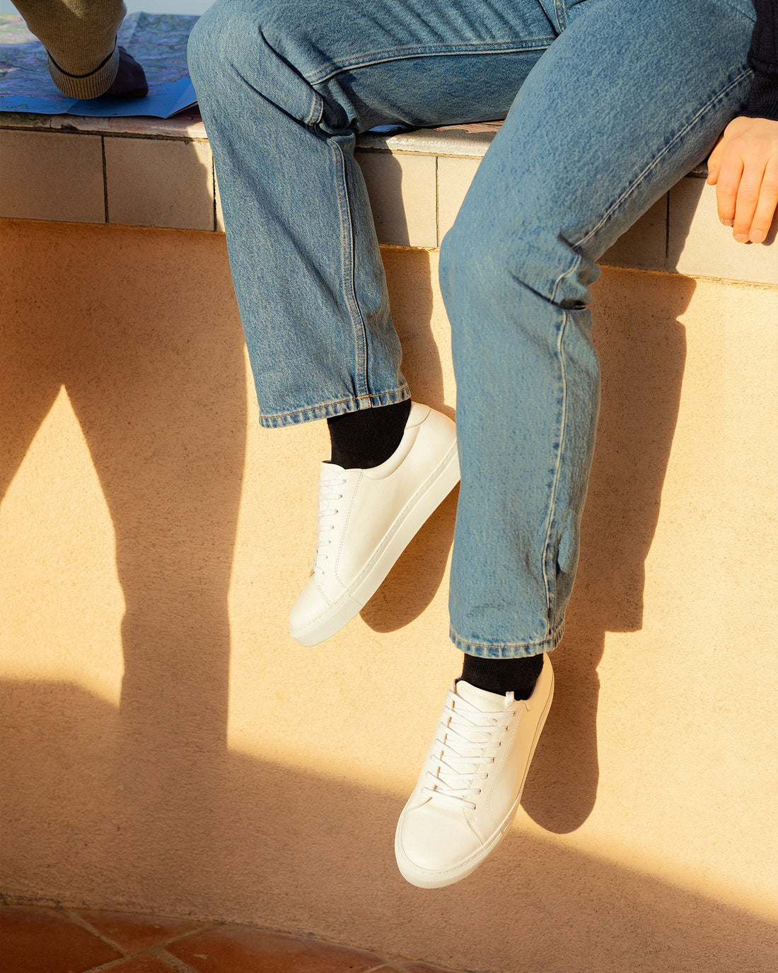 ALEX | WHITE CALF LEATHER SNEAKERS