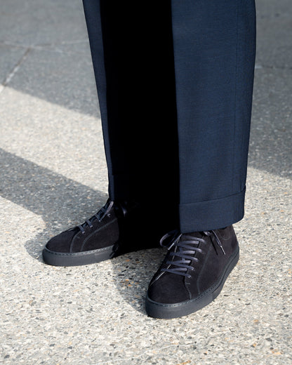 TROY | NAVY BLUE SUEDE LEATHER SNEAKERS