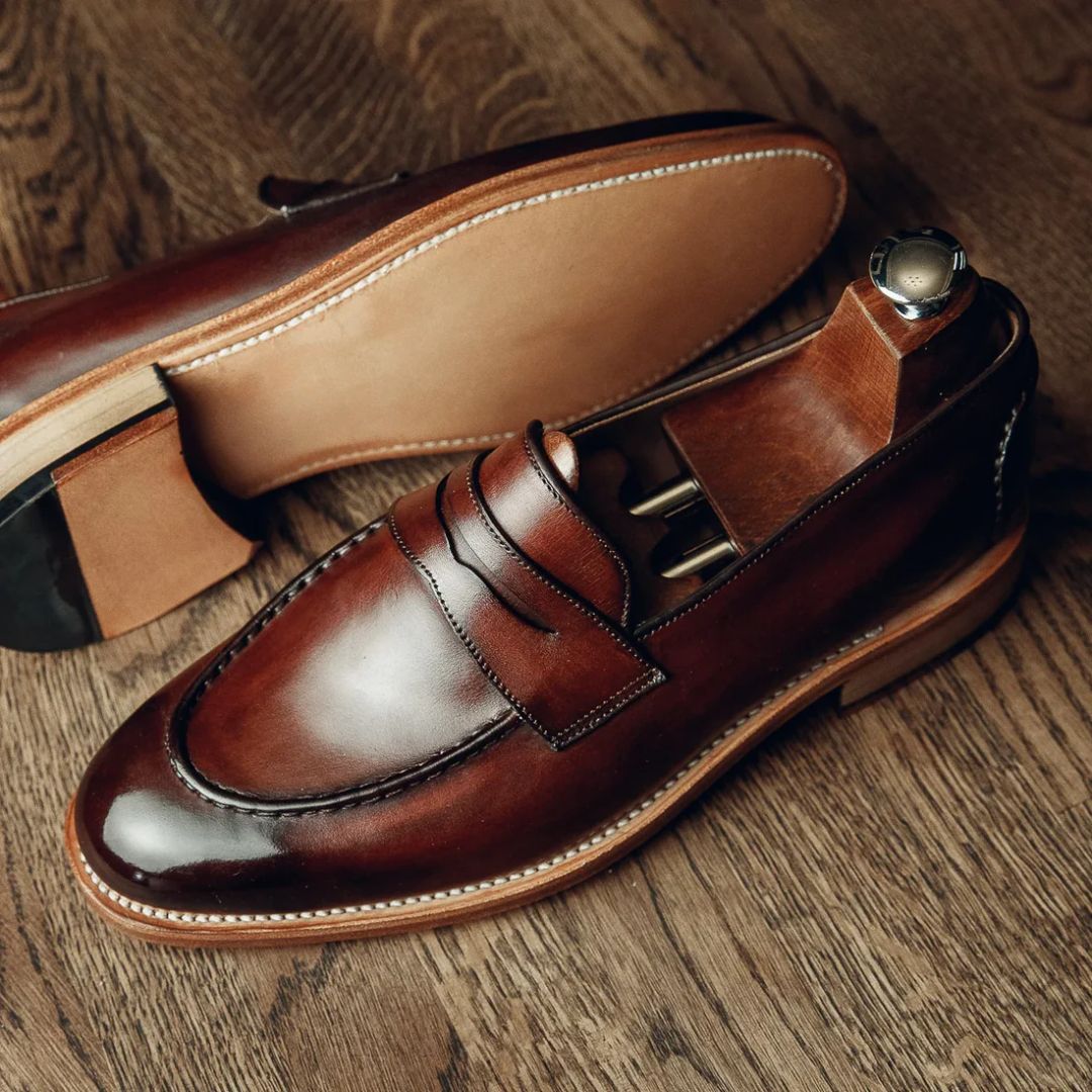 PENNY LOAFERS BROWN | PATINA FINISH
