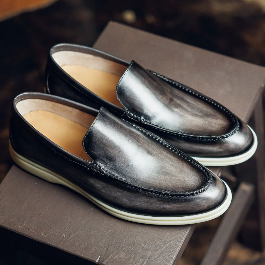 SOFT LEATHER LOAFERS | PATINA FINISH
