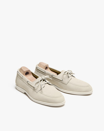 ROMA | OFF WHITE LEATHER LOAFER