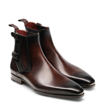 CHRISTOPHER | BROWN MONKSTRAP BOOTS