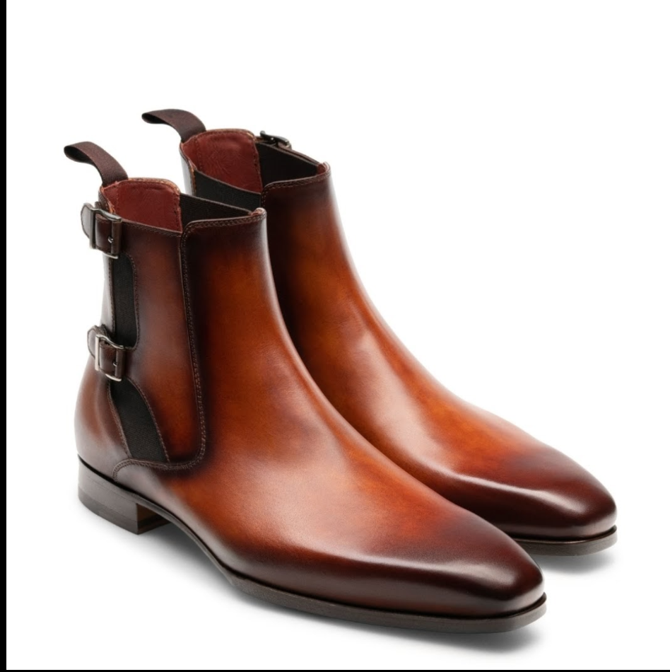 CHRISTOPHER | TAN  Monkstrap Boots