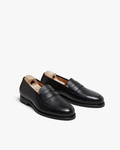 MAGNUS | BLACK CALF LATHER LOAFER