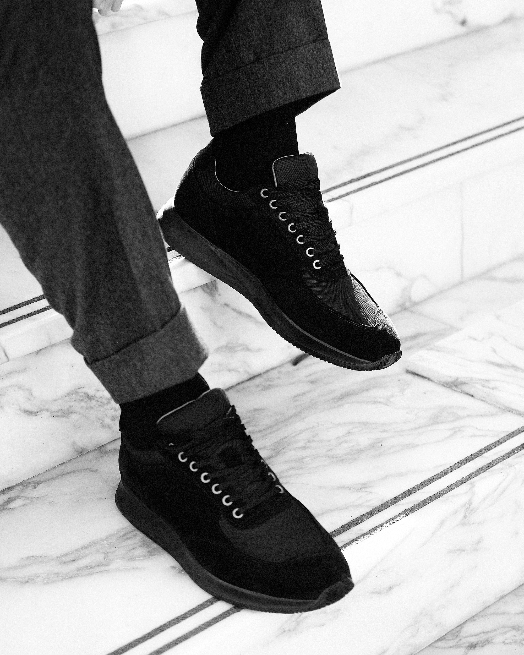 JULIAN | BLACK SUEDE LEATHER SNEAKERS