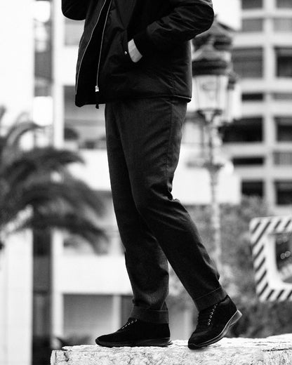 JULIAN | BLACK SUEDE LEATHER SNEAKERS