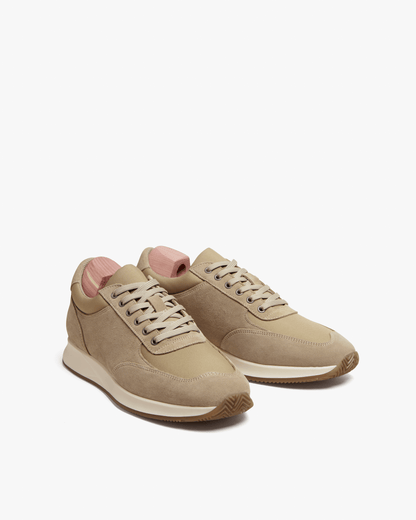 COLE | SAND SUEDE LEATHER SNEAKERS