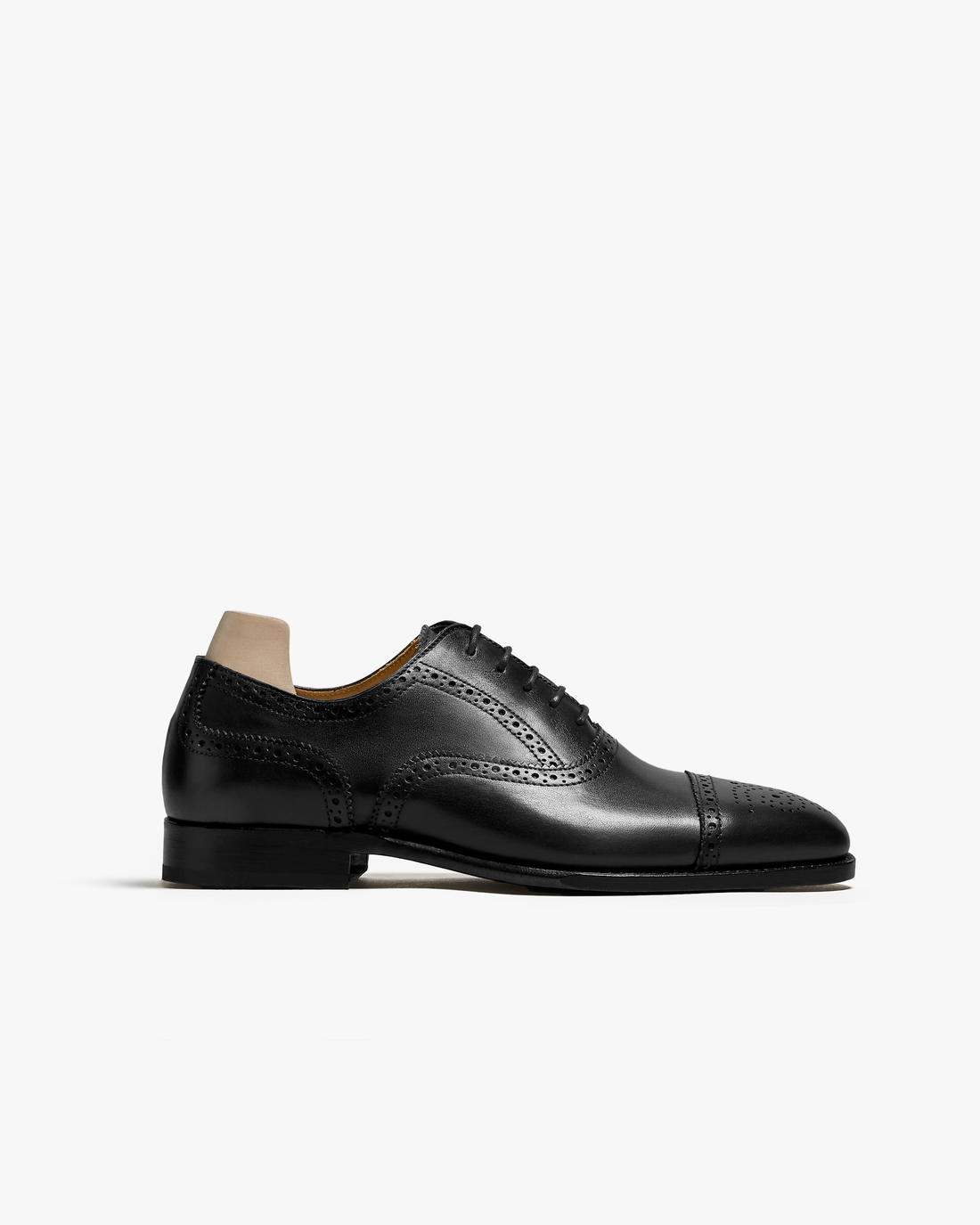 ANGELO | BLACK CALF LEATHER LACE UPS