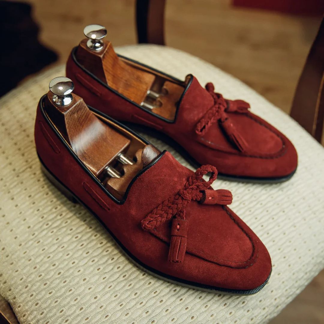 TASSEL LOAFERS SUEDE | PATINA FINISH