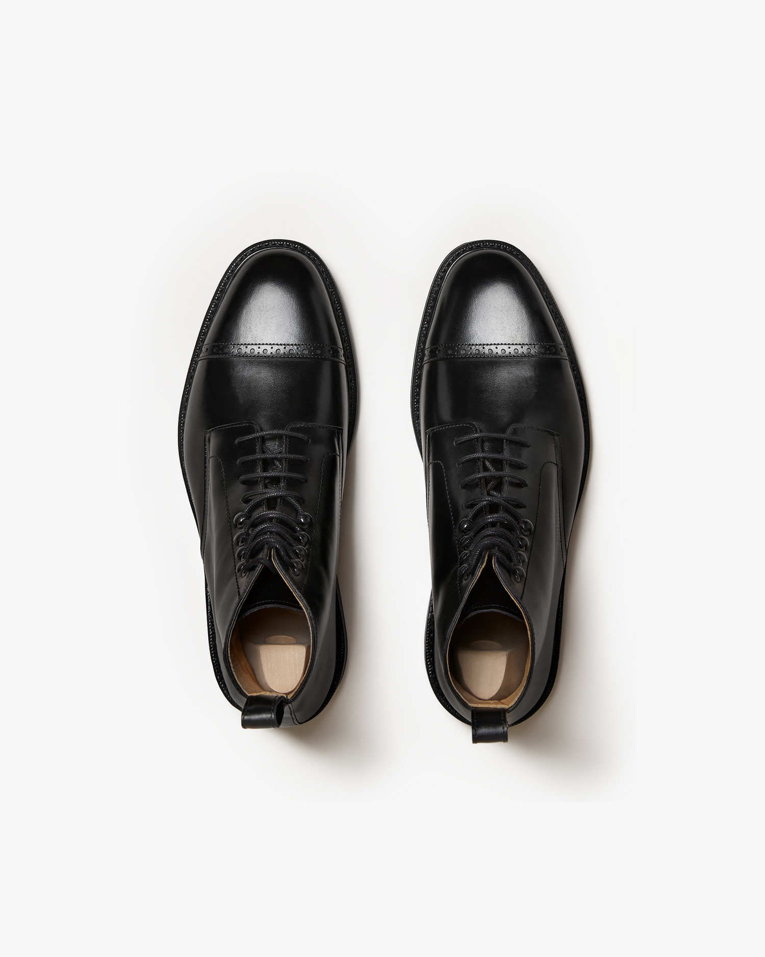 TYLER | BLACK LACES CALF LEATHER BOOTS