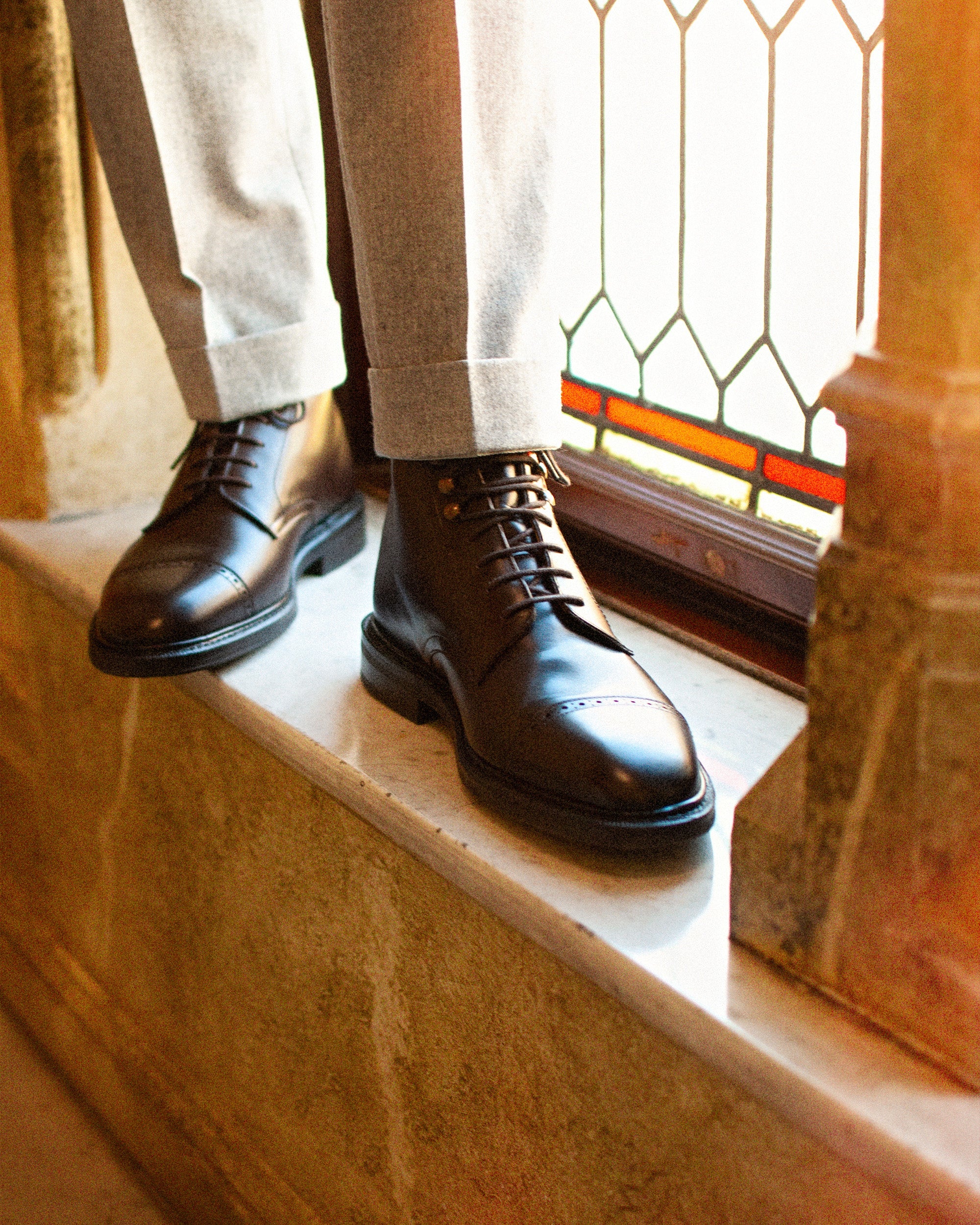 NICO | DARK BROWN CALF LACES BOOTS