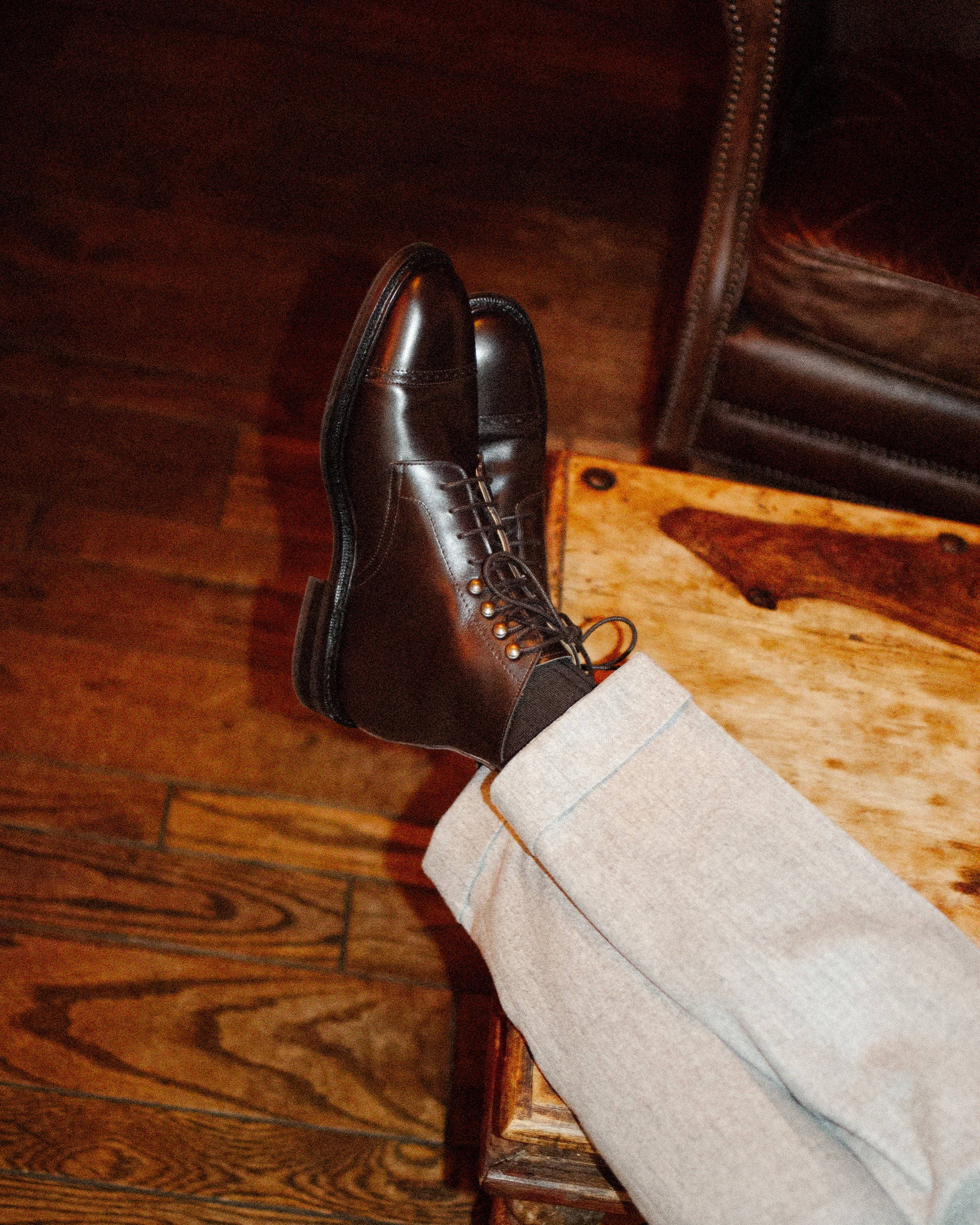 NICO | DARK BROWN CALF LACES BOOTS