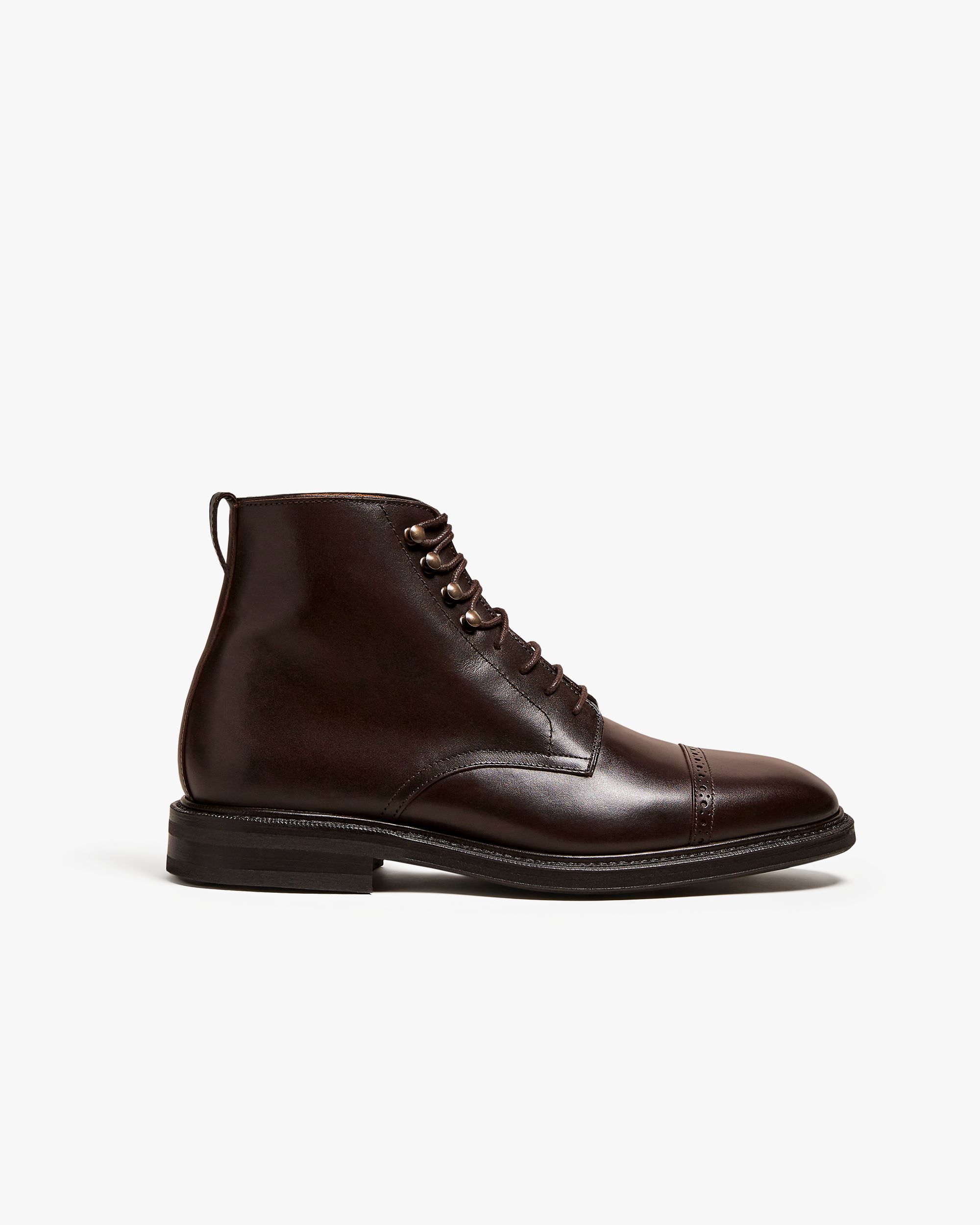 NICO | DARK BROWN CALF LACES BOOTS