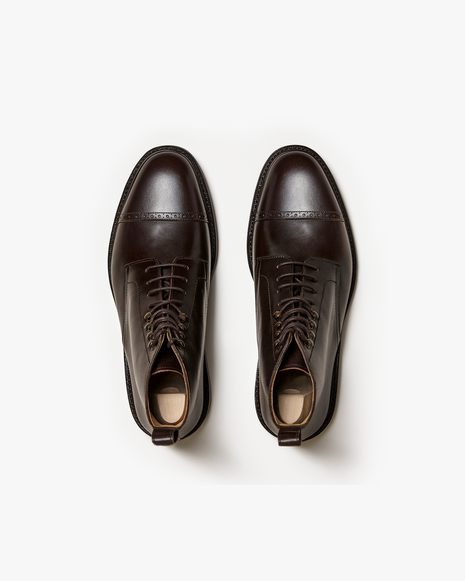 NICO | DARK BROWN CALF LACES BOOTS