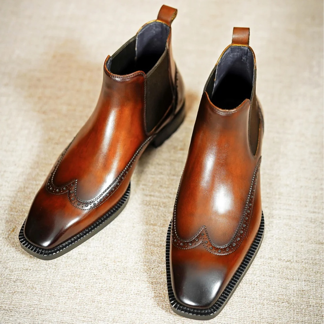 SATURN | TAN LEATEHR BOOTS