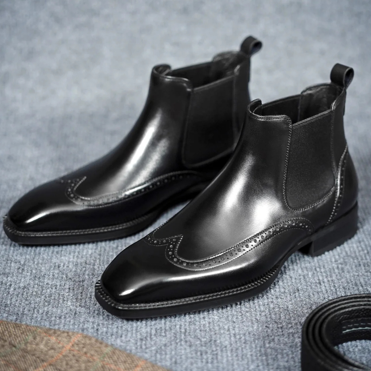 SATURN | BLACK LEATEHR BOOTS