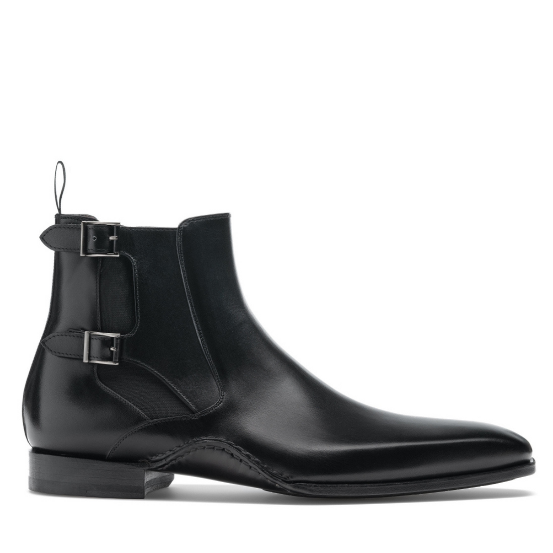 CHRISTOPHER | BLACK MONK STRAP BOOTS