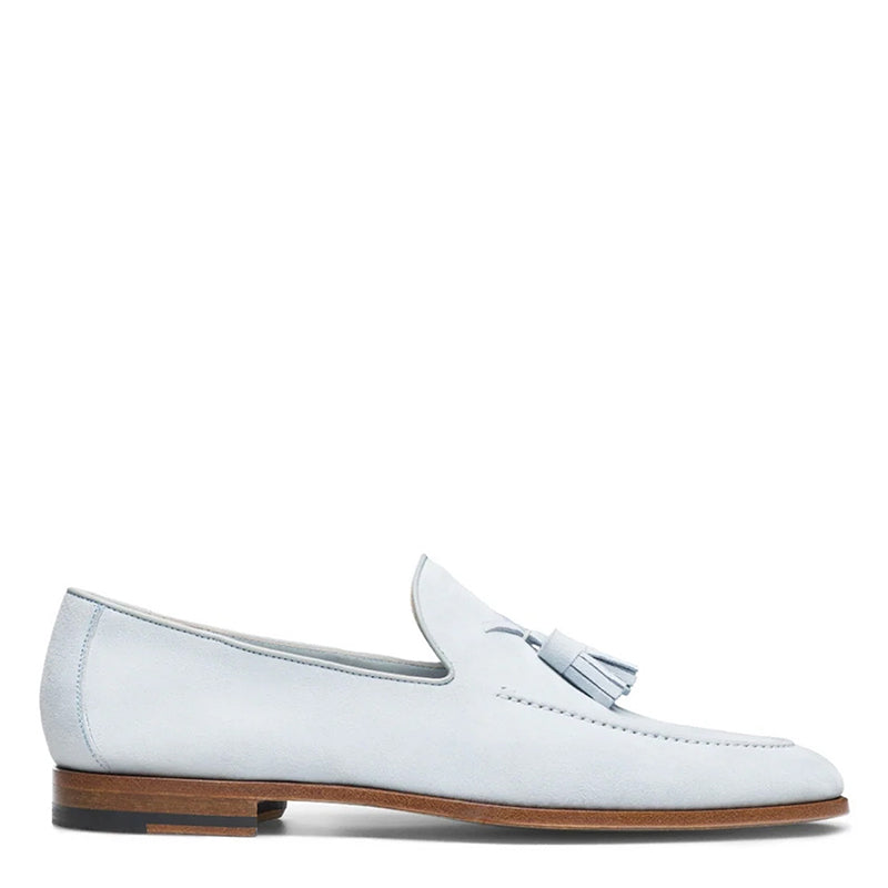 JERRY | LIGHT BLUE SUEDE LOAFERS