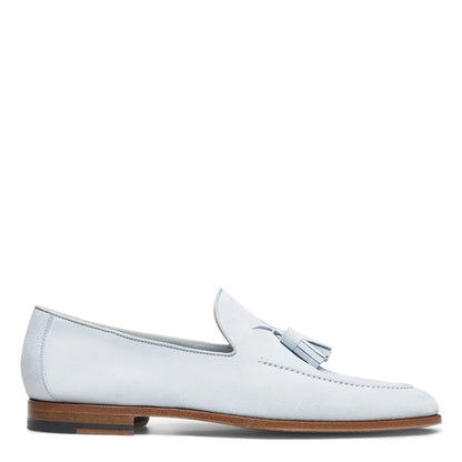 JERRY | LIGHT BLUE SUEDE LOAFERS