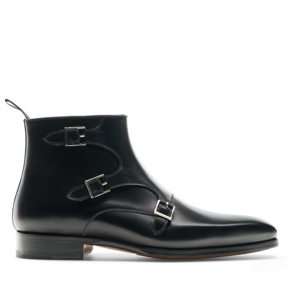 EDWARD | BLACK MONK STRAP BOOTS