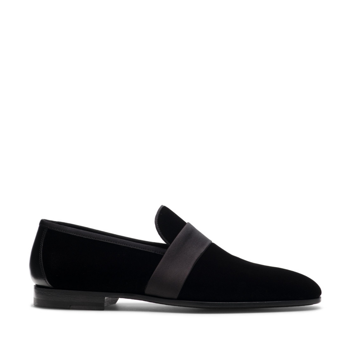 LUXURY BLACK VELVET SLIP ON
