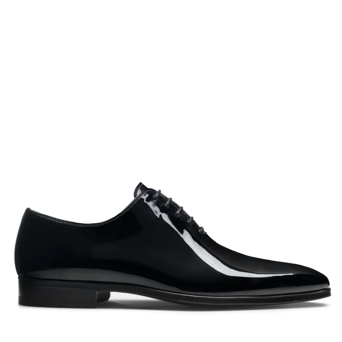 AUGUSTUS | BLACK PATENT LACE UPS