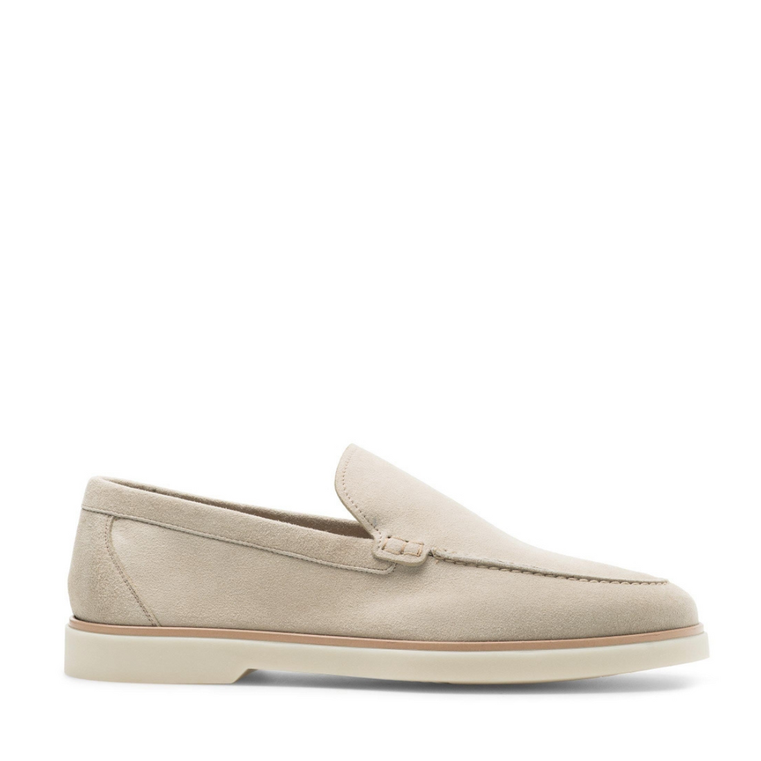 WHITE SLIP ON LOAFERS