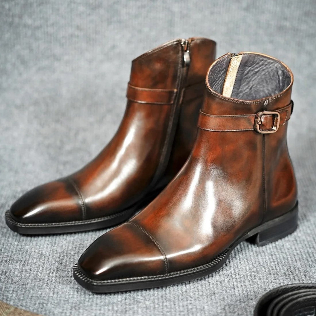 RAVEN | BROWN LEATHER BOOTS