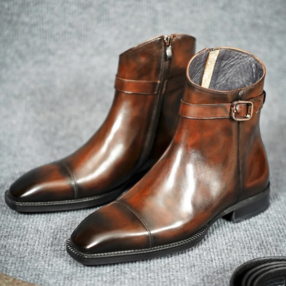RAVEN | BROWN LEATHER BOOTS