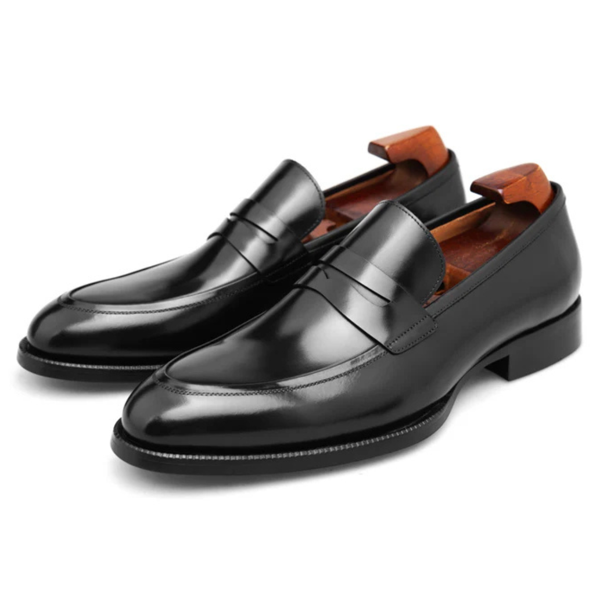 BLACK PENNY LOAFERS