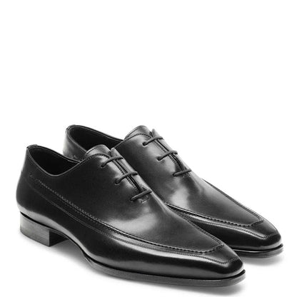 ALBERT | BLACK CURVED SOLE LACE UPS