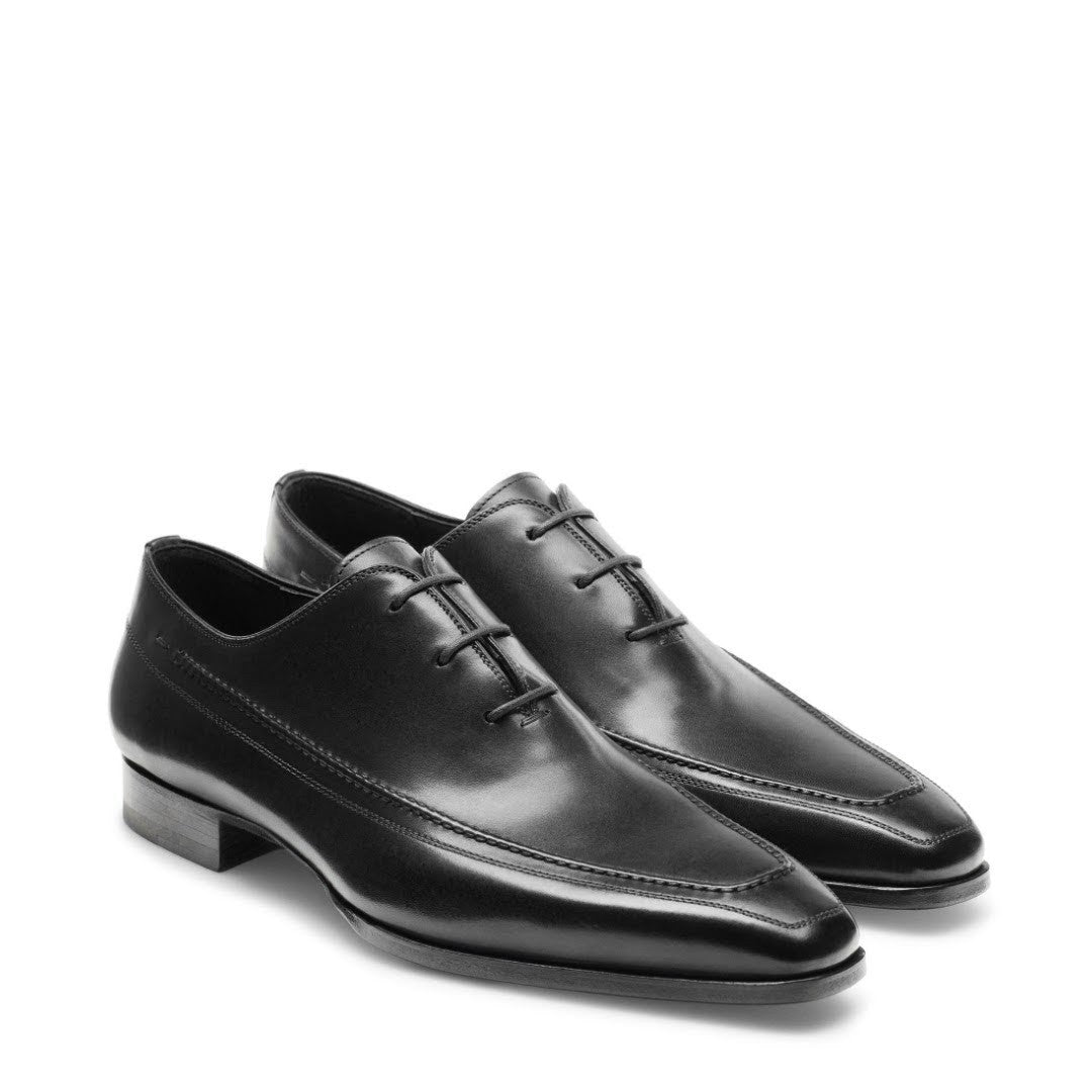 ALBERT | BLACK CURVED SOLE LACE UPS