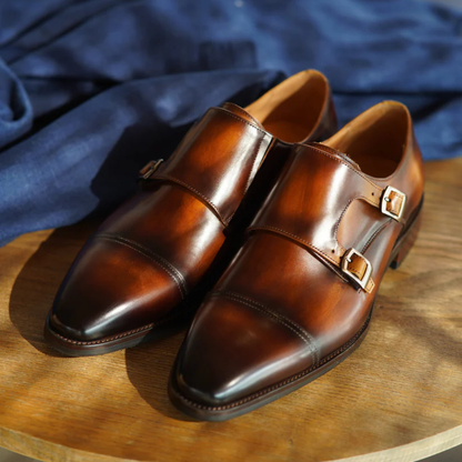 Brown Dual Tone Monkstraps