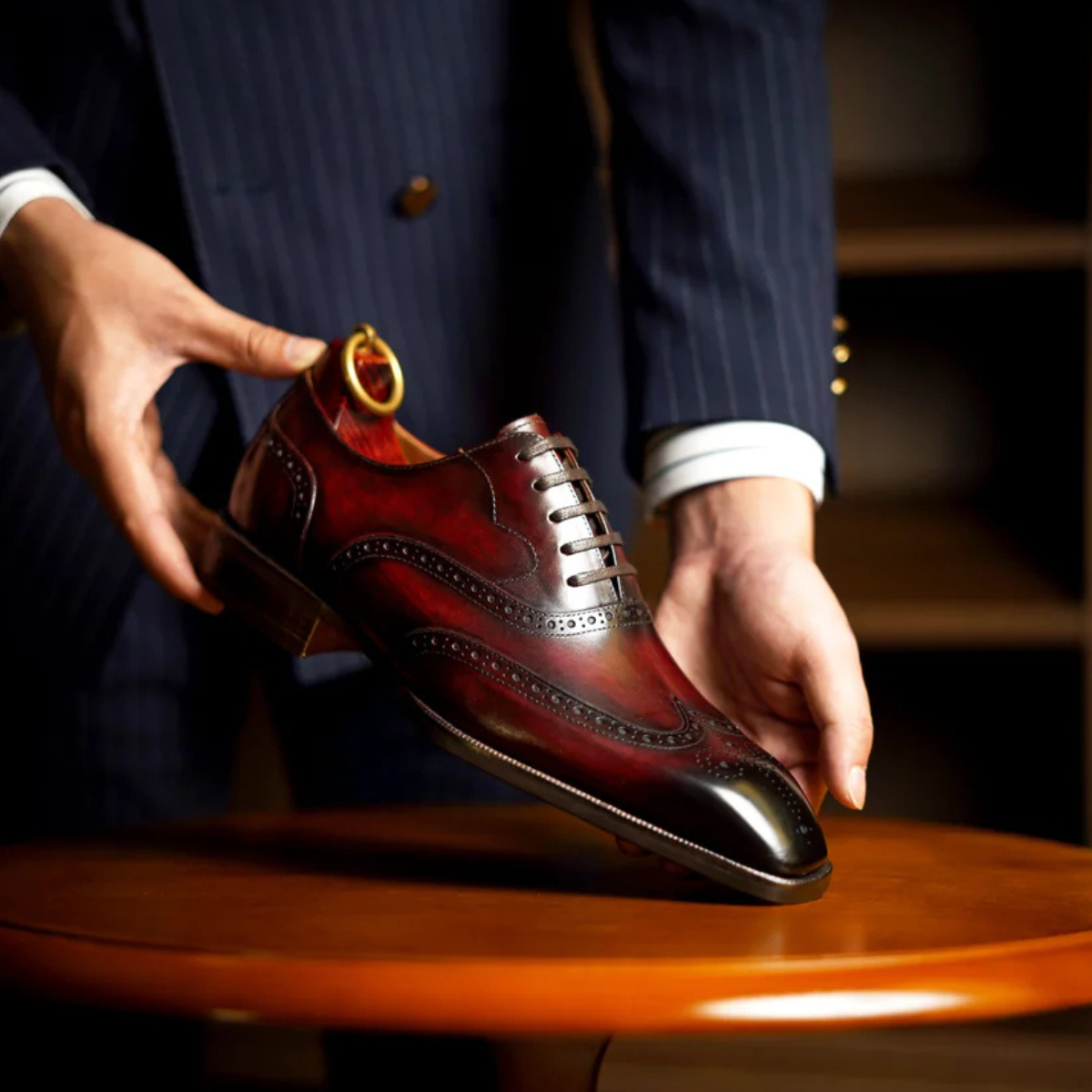 Bordeaux Slice toe Wingtip Oxford