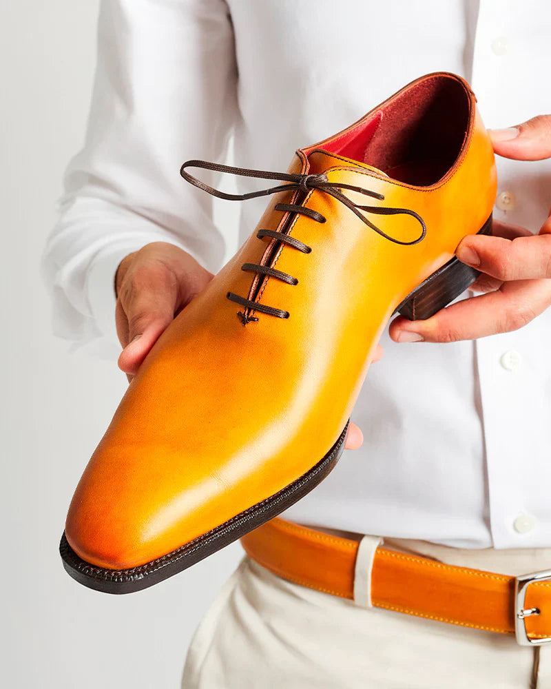 MUSTARD WHOLECUT OXFORDS  | THE OFFICE WEAR COLLECTION