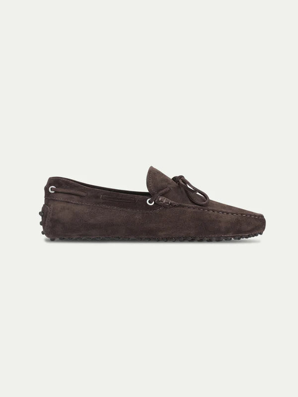 Mocha Brown Suede Driving Shoes