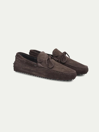 Mocha Brown Suede Driving Shoes
