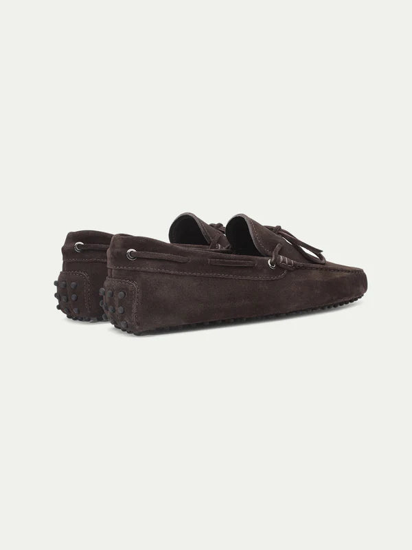 Mocha Brown Suede Driving Shoes