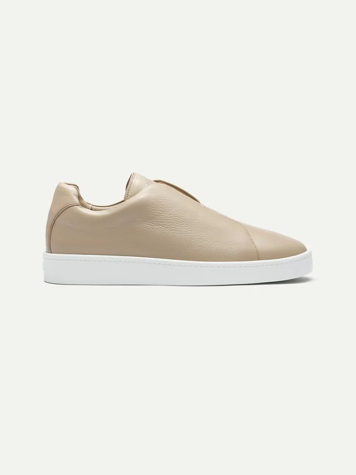LIGHT BEIGE LEATHER SNEAKER