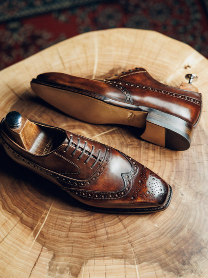 OXFORDS BALMORAL BROWN DERBY | PATINA FINISH