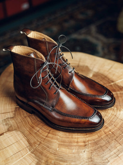 ED194 | COGNAC DERBY SHOES