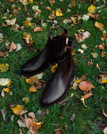 WALTER | DARK BROWN CALF LEATHER BOOTS