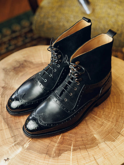 ED193 | BLACK BROGUE BALMORAL