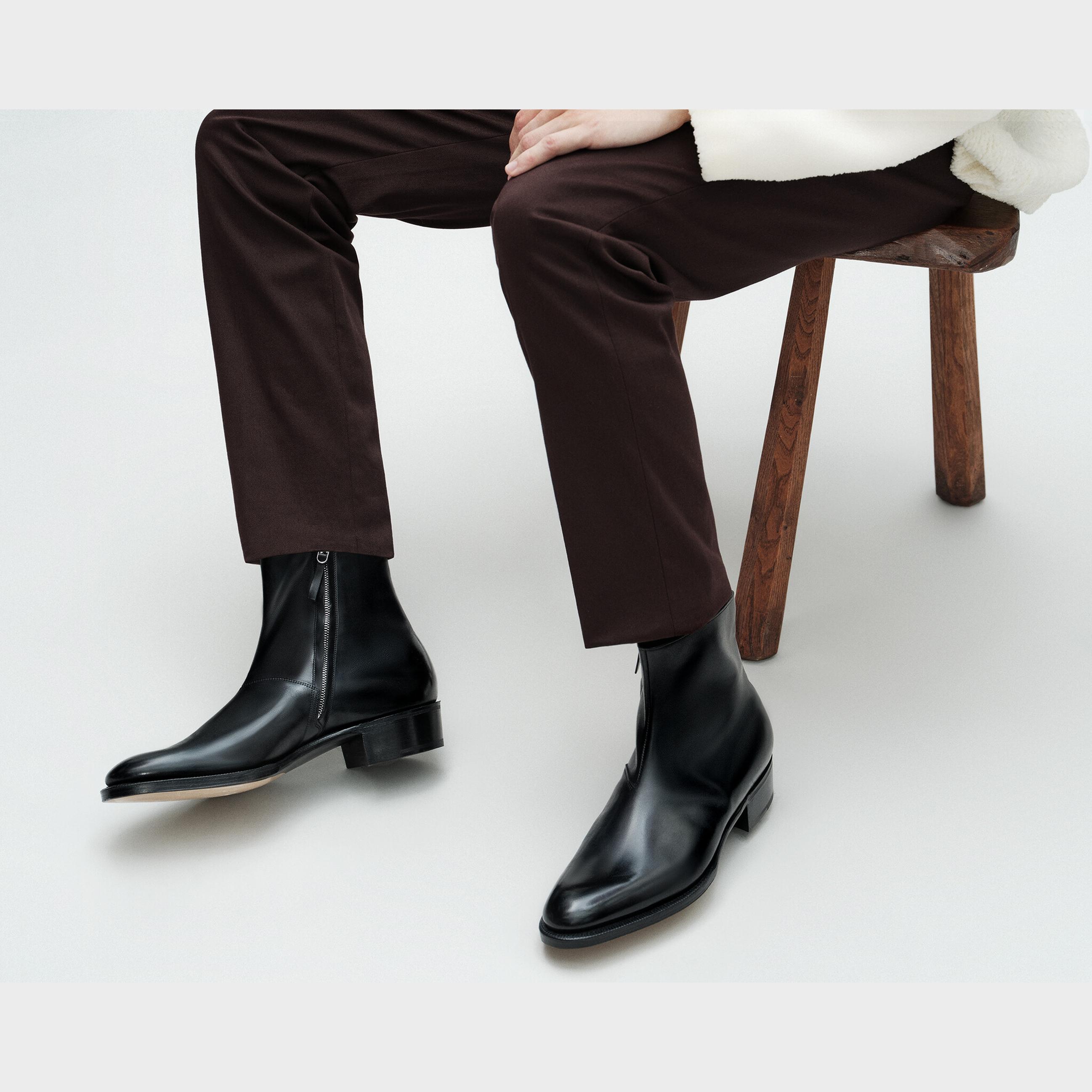 ZORO | BLACK BOOTS WITH ZIP