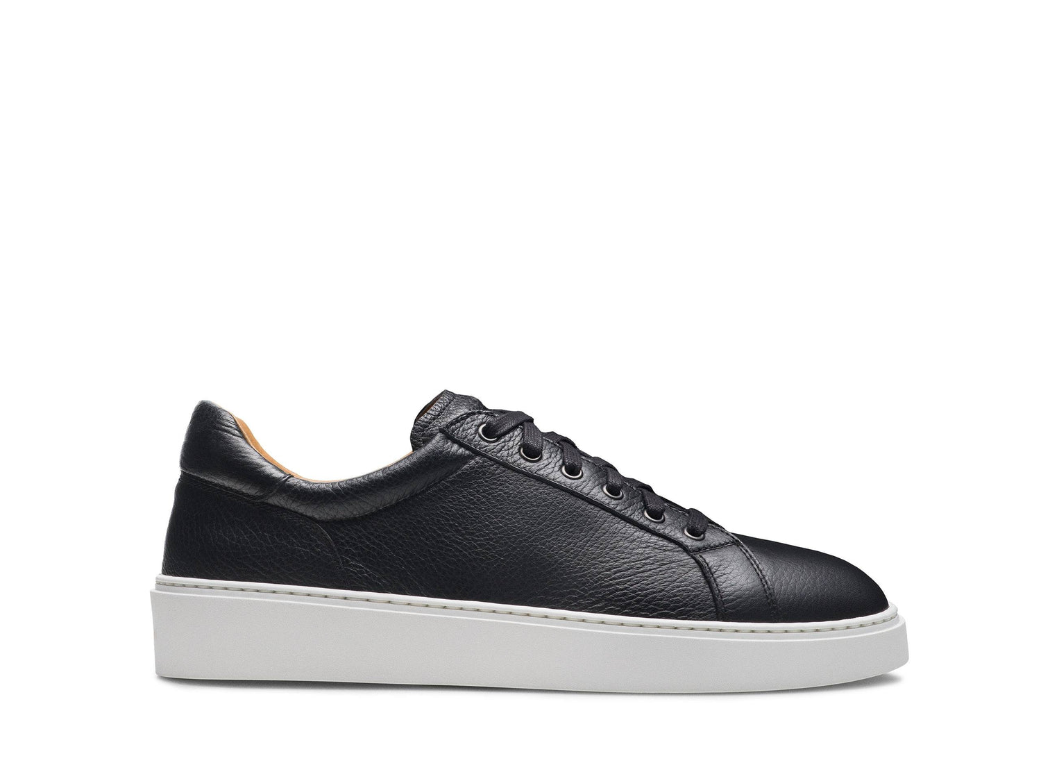 Luxe 88 | BLACK MILLED LEATHER SNEAKERS