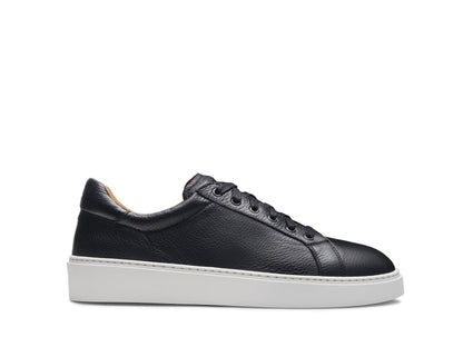 Luxe 88 | BLACK MILLED LEATHER SNEAKERS